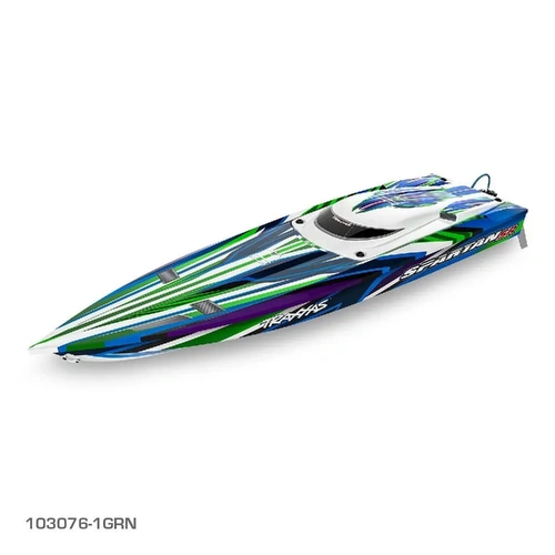 Traxxas Spartan SR 36" Brushless Boat Green - 39-103076-4GRN