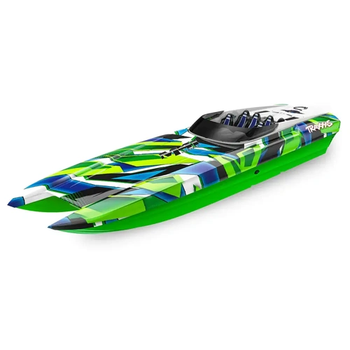 Traxxas M41 Widebody 40In Catamaran 1/10 Electric RC Boat Green - 39-57046-4GRNR