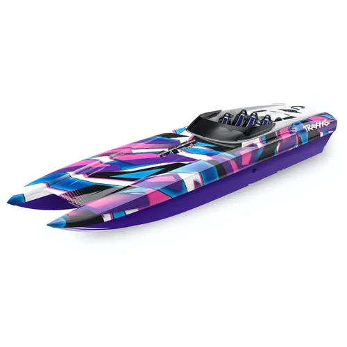 Traxxas M41 Widebody 40In Catamaran 1/10 Electric RC Boat Purple - 39-57046-4PRPL