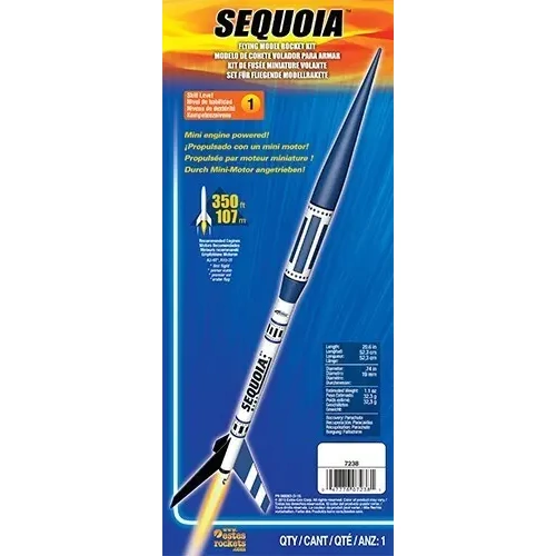 Estes 7238 Sequoia Intermediate Model Rocket Kit (13mm Mini Engine)