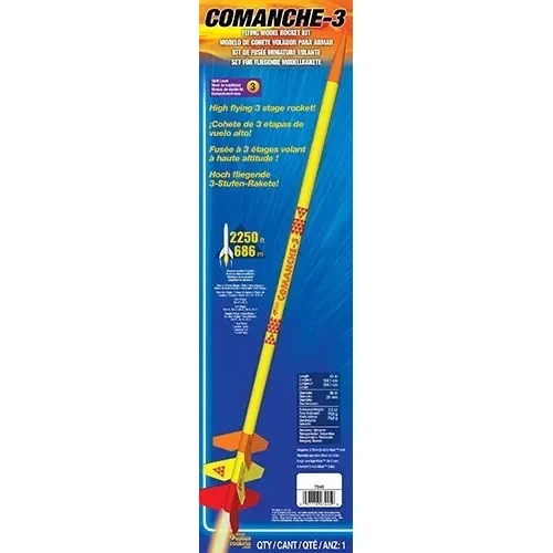 Estes 7245 Comanche-3 Expert Model Rocket Kit (18mm Standard Engine)