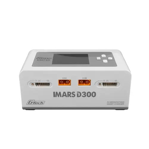 Gens Ace IMARS D300 G-Tech Channel AC/DC 300W/700W RC Battery Charger White - GEA300WD300-AW