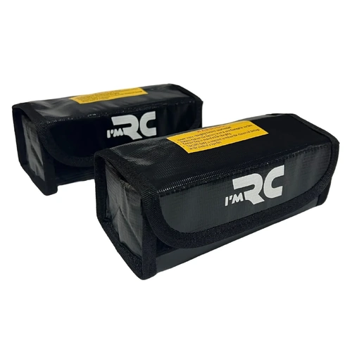 2PC IM RC LIPO BATTERY SAFE BAG FIRE RESISTANT 18.5x7.5x6cm x 2PCS IM165