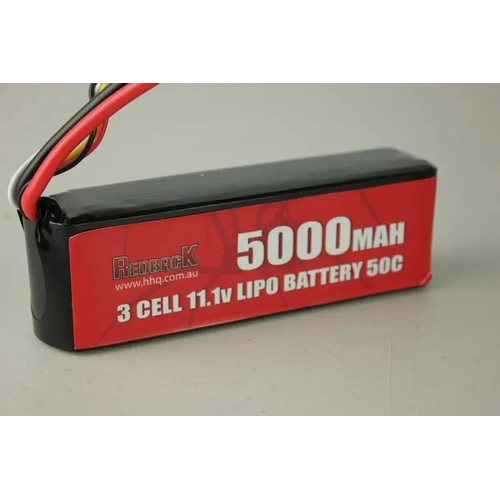 BATTERY, 11.1v LIPO, 5000MAH 50C,SOFT